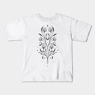 Crescent Florals Kids T-Shirt